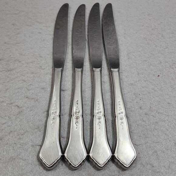 Oneida ASHMORE Stainless Burnished Handles Glossy Place Settings For Four  20pcs - Picture 8 of 8